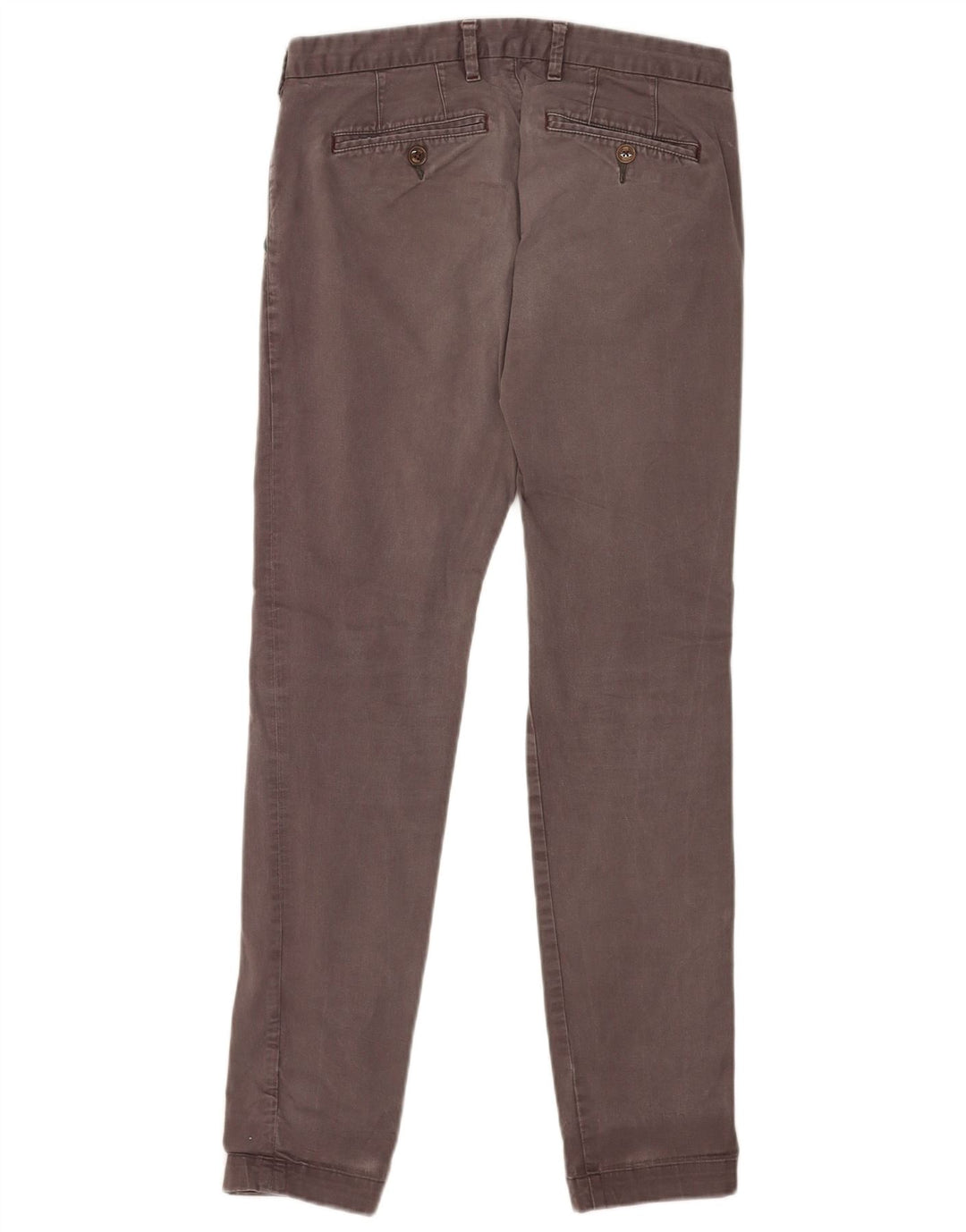Ted Baker Mens Slim Chino Trousers W30 L30 Grey Cotton