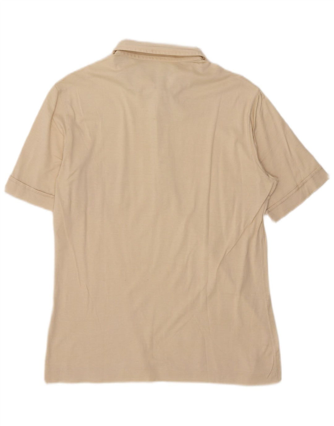 Vintage Mens Polo Shirt IT 46 Small Beige