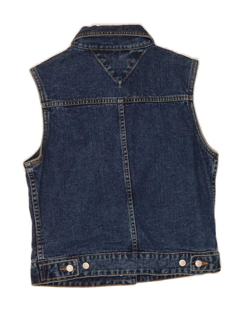 TOMMY HILFIGER Womens Crop Denim Gilet UK 12 Medium Blue Cotton Vintage Tommy Hilfiger and Second-Hand Tommy Hilfiger from Messina Hembry 
