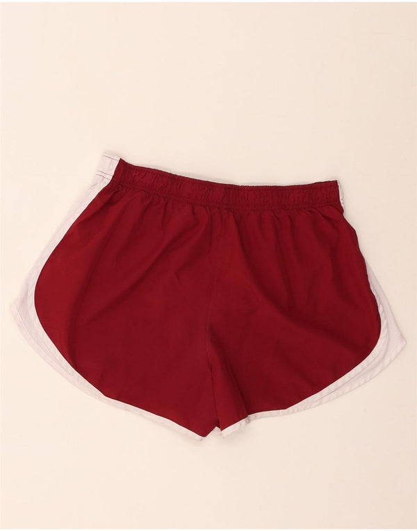 Nike Womens Arizona Cardinals Sport Shorts UK 14 Large Burgundy Colourblock