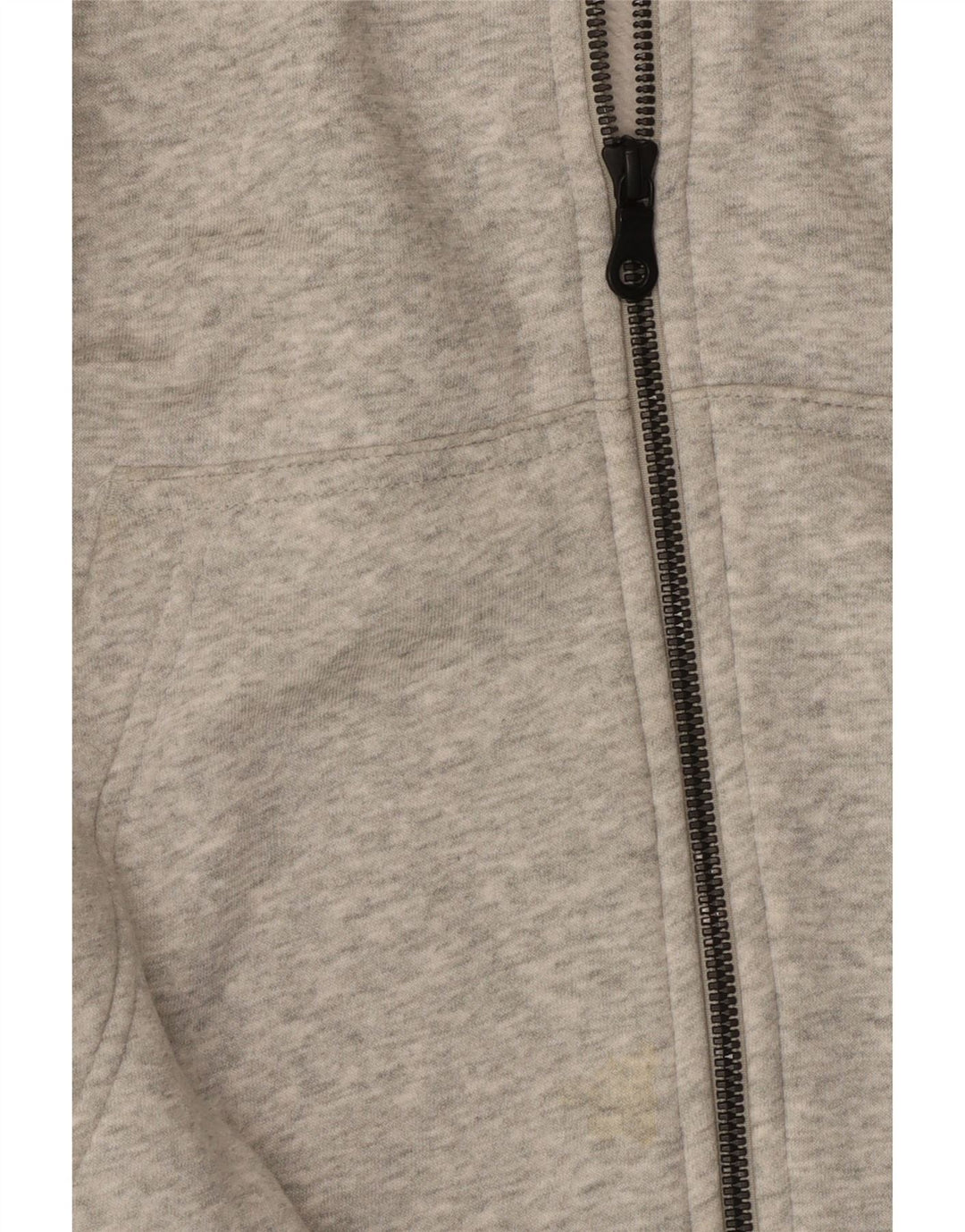 Nike Womens Zip Hoodie Sweater UK 14 Medium Grey Cotton