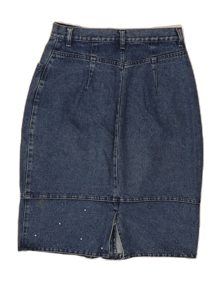 POP 84 Womens Denim Skirt W26 Small Blue Vintage POP 84 and Second-Hand POP 84 from Messina Hembry 