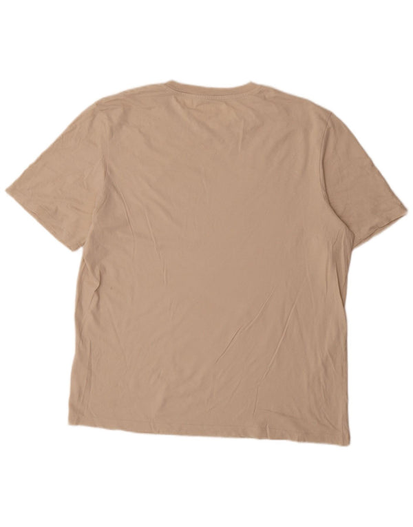 Jack & Jones Mens Graphic T-Shirt Top XL Beige