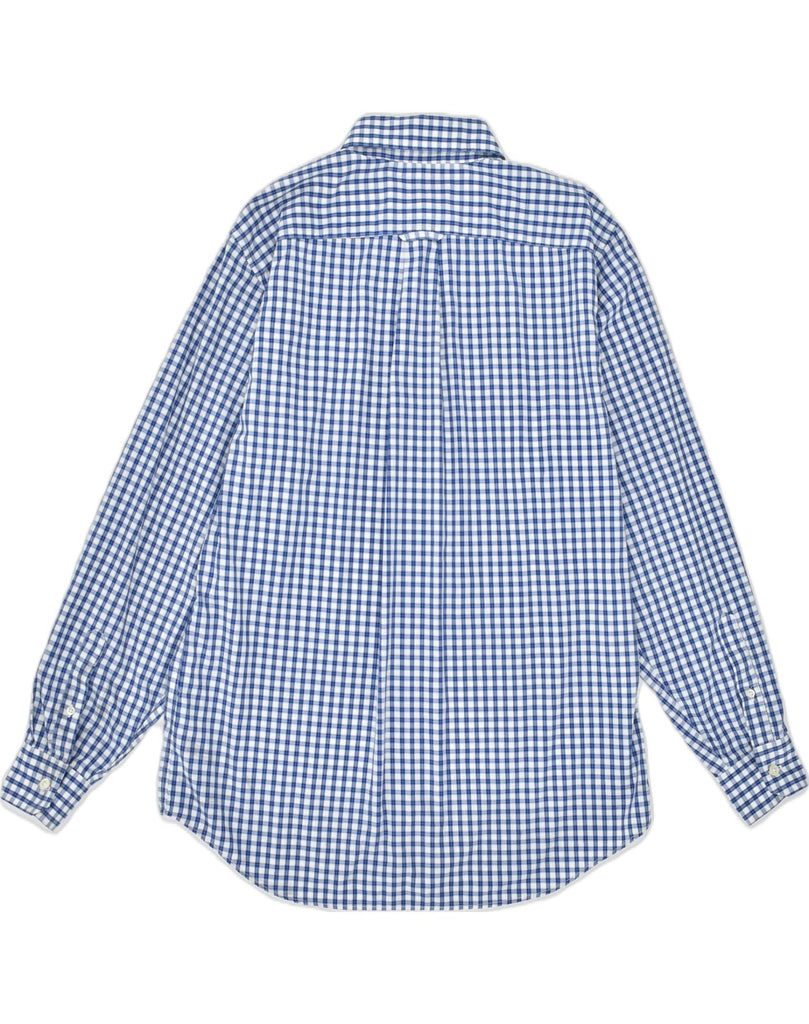 NAUTICA Mens Shirt Medium Blue Check Cotton | Vintage | Thrift | Second-Hand | Used Clothing | Messina Hembry 