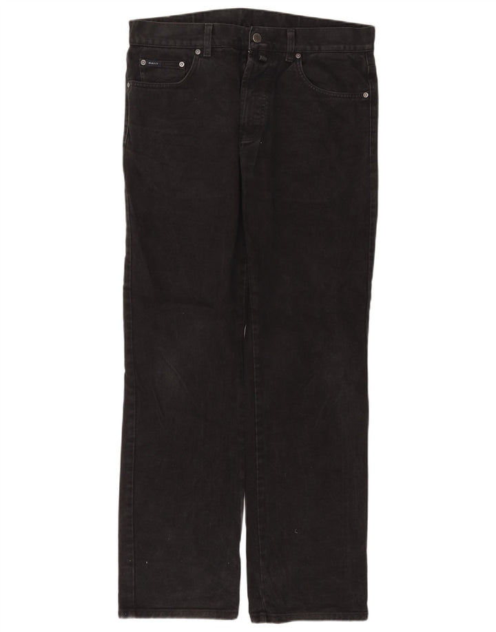 Gant Mens Straight Jeans W34 L32 Grey Cotton