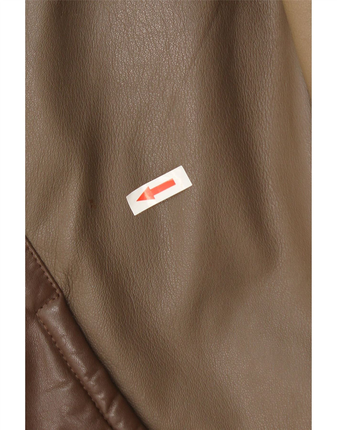 Vintage Womens Leather Jacket UK 14 Medium Brown Colourblock
