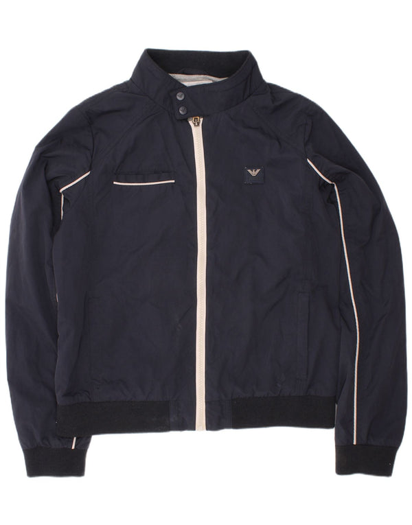 Armani Jeans Boys Bomber Jacket 11-12 Years Navy Blue Polyester