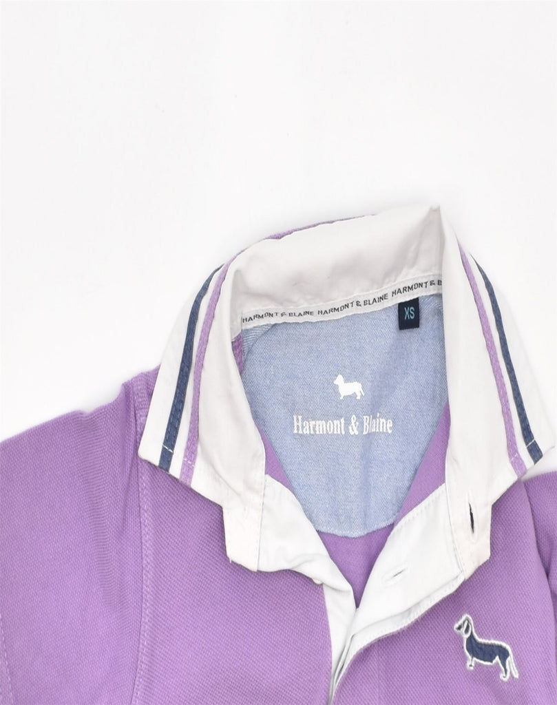 LACOSTE Girls Polo Shirt 6-7 Years XS Purple Cotton | Vintage | Thrift | Second-Hand | Used Clothing | Messina Hembry 