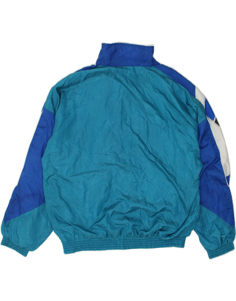 VINTAGE Mens Tracksuit Top Jacket Large Blue Colourblock Polyester | Vintage Vintage | Thrift | Second-Hand Vintage | Used Clothing | Messina Hembry 