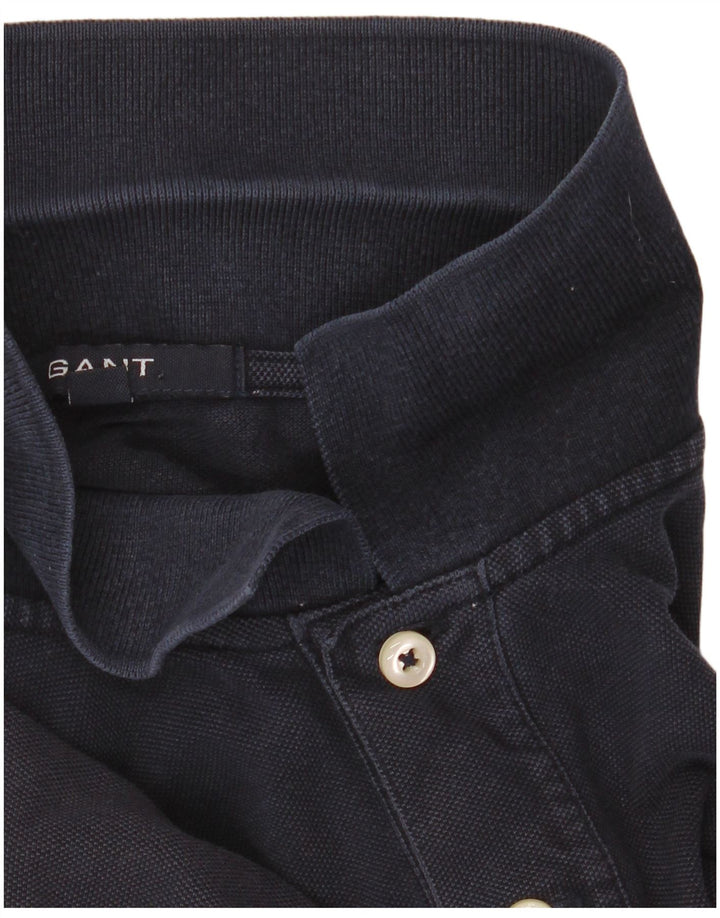 Gant Mens Polo Shirt XL Navy Blue Cotton