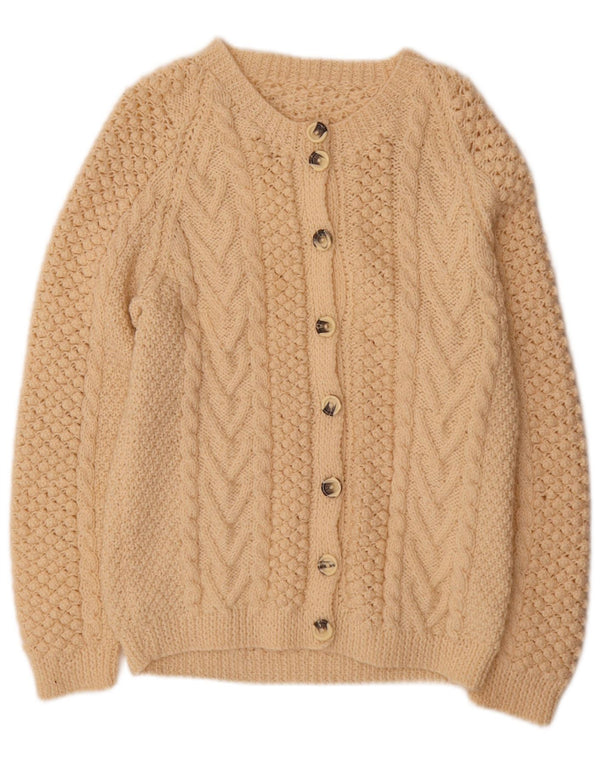 Vintage Womens Cardigan Sweater UK 16 Large Beige