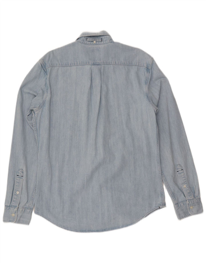 LEVI'S Mens Slim Fit Denim Shirt Medium Blue Cotton