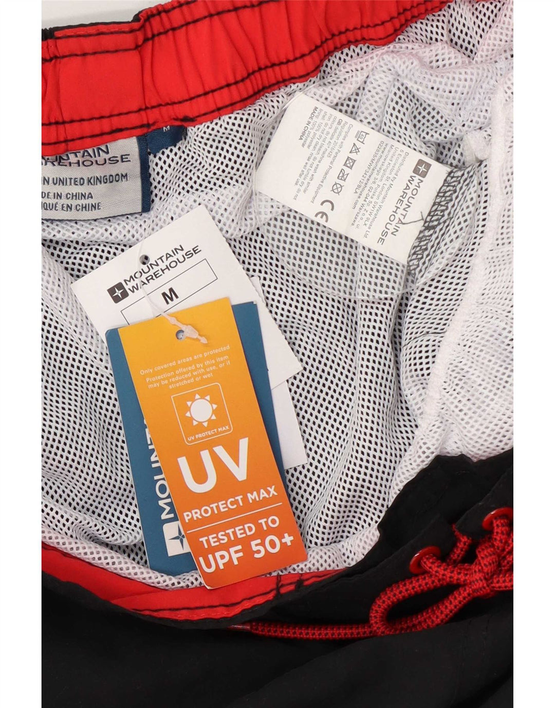 Mountain Warehouse Mens Swimming Shorts Medium Black Polyester