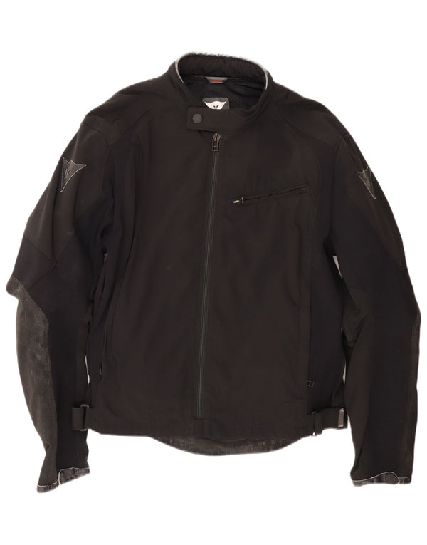 Dainese Mens Racer Jacket Size 52 Medium Black Colourblock Nylon