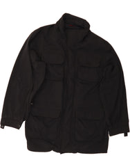 KAPPA Mens Utility Jacket UK 42 XL Black Polyamide