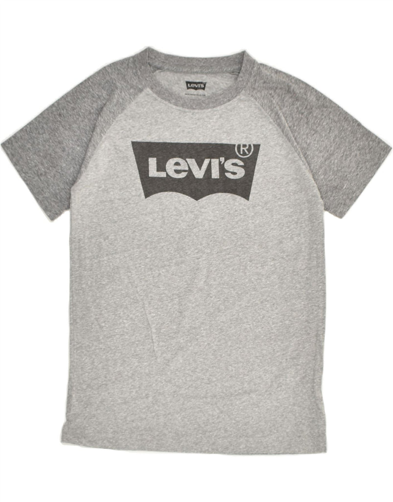 LEVI'S Boys Graphic T-Shirt Top 10-11 Years Large  Grey Cotton | Vintage Levi's | Thrift | Second-Hand Levi's | Used Clothing | Messina Hembry 