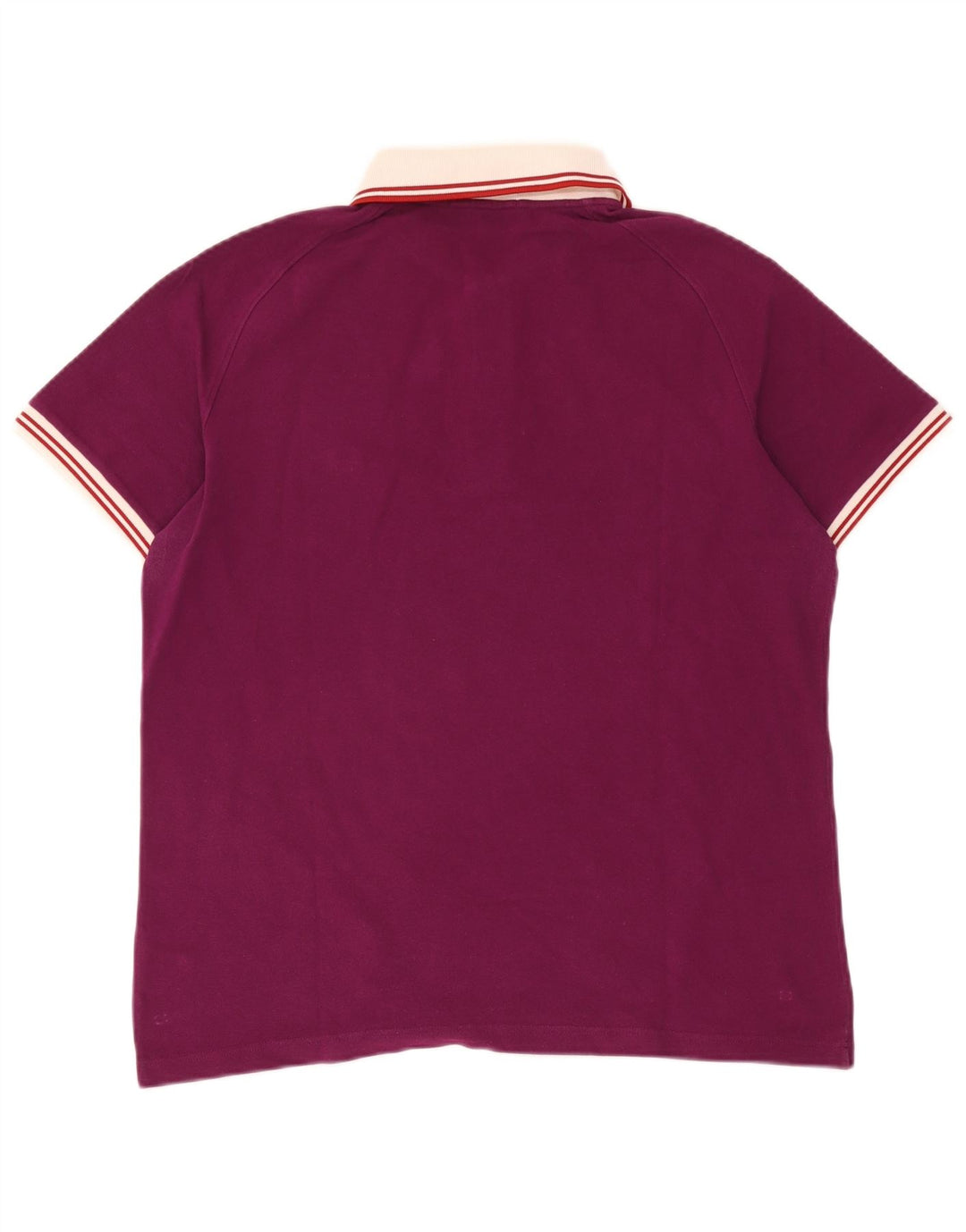 Fred Perry Mens Special Edition Rugby Polo Shirt Large Maroon Striped