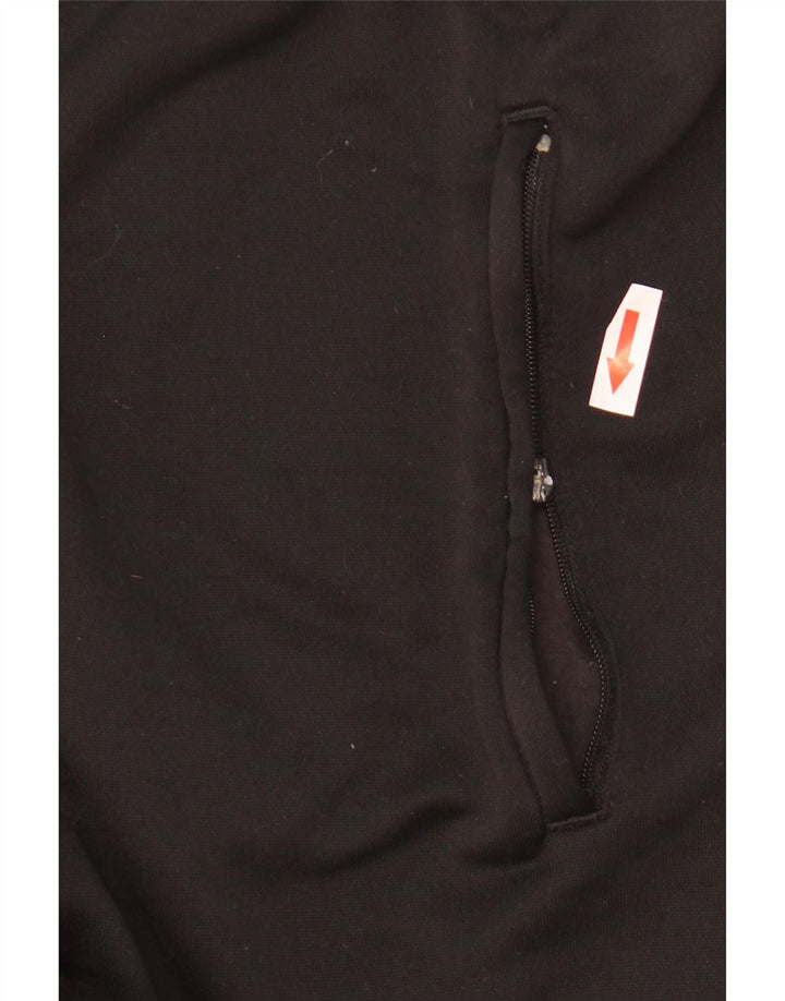 Adidas Womens Zip Hoodie Sweater Size 16 Black Polyester