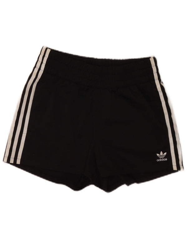 Adidas Womens Sport Shorts UK 8 Small Black Polyester
