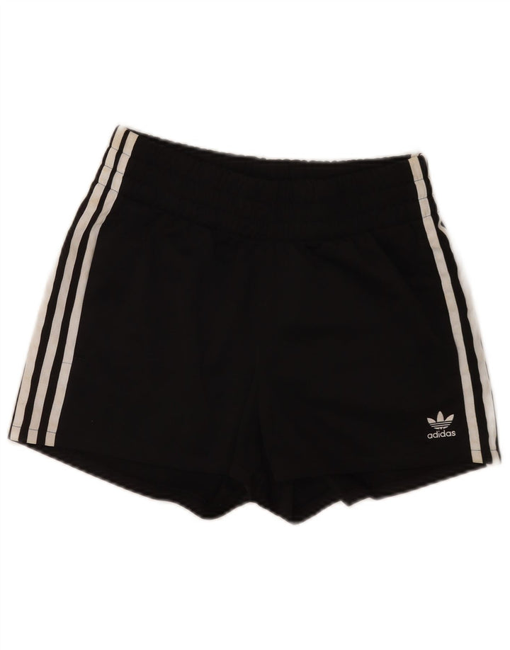 Adidas Womens Sport Shorts UK 8 Small Black Polyester