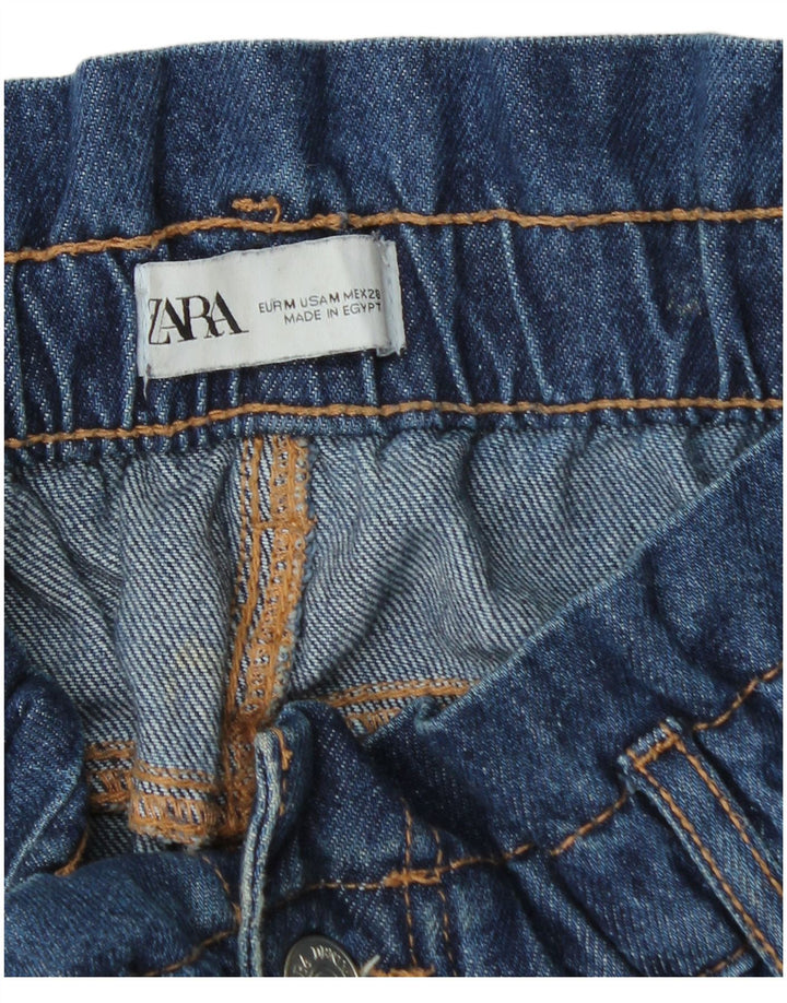 Zara Womens High Waist Tapered Jeans Medium W30 L27 Blue