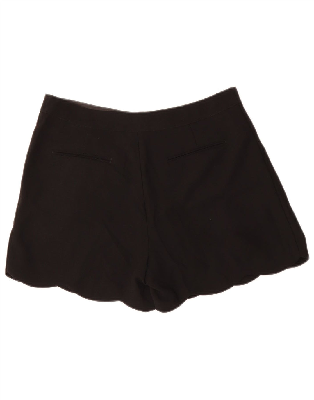 OASIS Womens High Waist Chino Shorts UK 12 Medium W32 Black Polyester