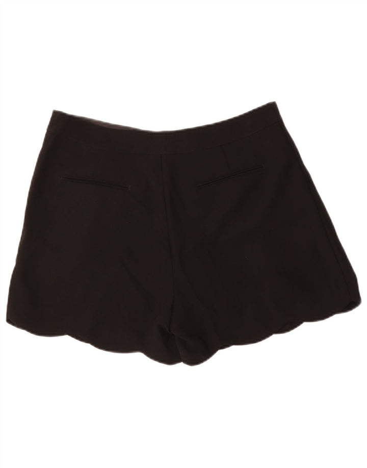 OASIS Womens High Waist Chino Shorts UK 12 Medium W32 Black Polyester