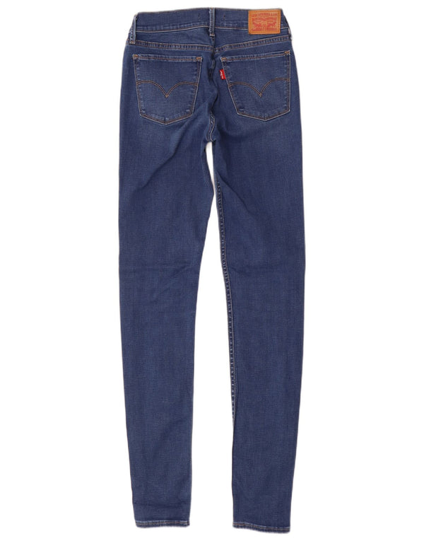 Levi's Womens 710 Super Skinny Jeans W26 L32 Blue Cotton