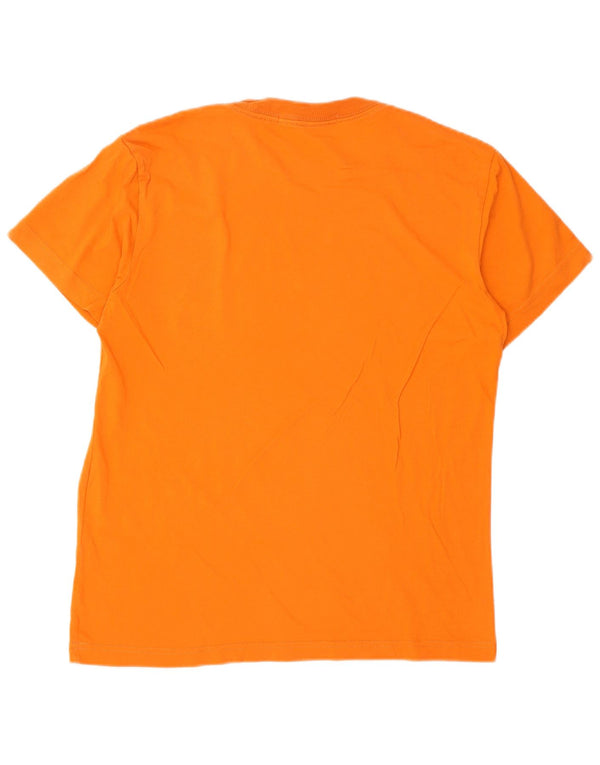 Calvin Klein Jeans Mens Graphic T-Shirt Top XS Orange