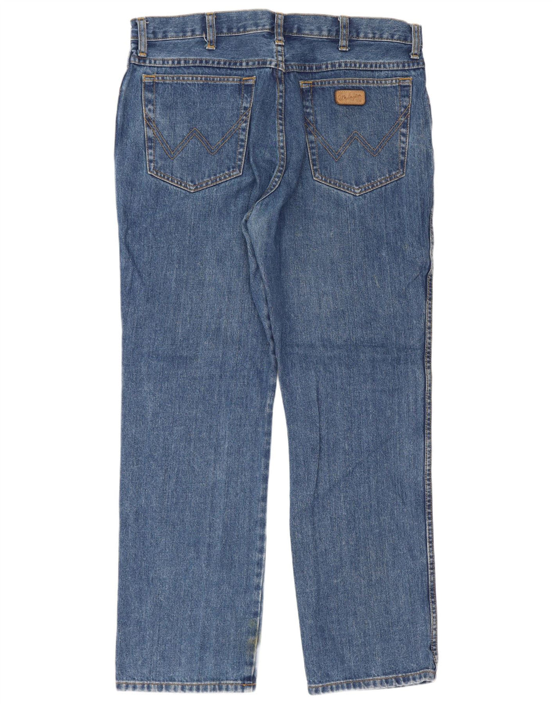 Wrangler Mens Texas Regular Straight Jeans W36 L30 Blue Cotton