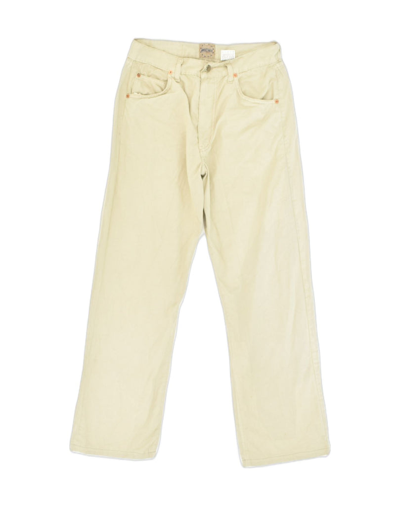 AMERICANINO Mens Straight Casual Trousers W32 L30 Beige Cotton | Vintage Americanino | Thrift | Second-Hand Americanino | Used Clothing | Messina Hembry 