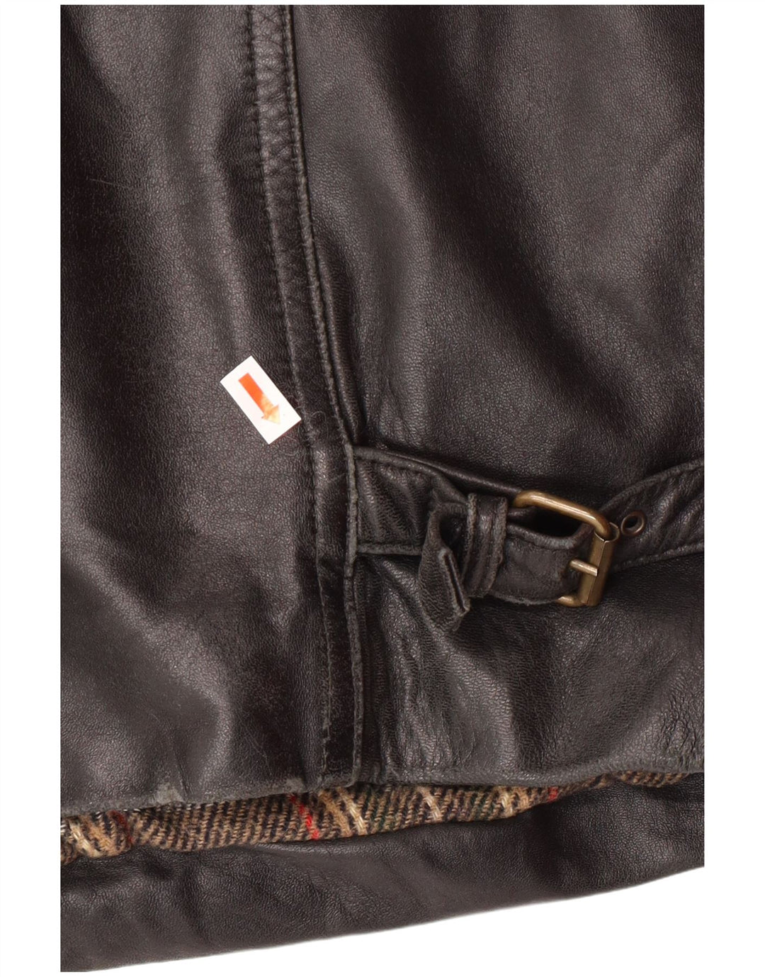 VINTAGE Mens Leather Jacket IT 54 2XL Black Leather