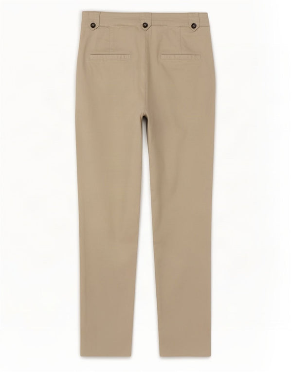 MINT VELVET Womens Tapered Chino Trousers UK 8 Small W27 L26 Beige