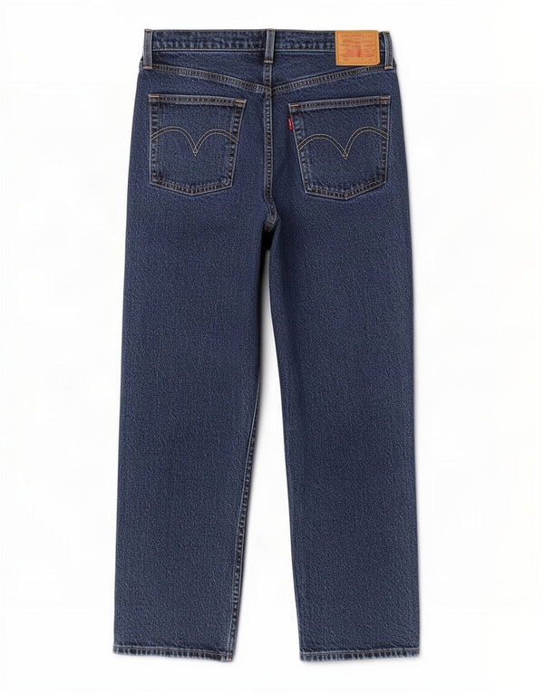 Levi's Womens 501 High Rise Straight Jeans W30 L26 Blue Cotton