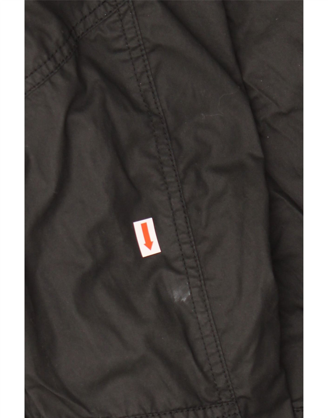 ZARA Mens Military Jacket UK 42 XL Black Cotton