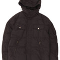 Brema Mens Hooded Padded Jacket IT 46 Small Black Polyamide