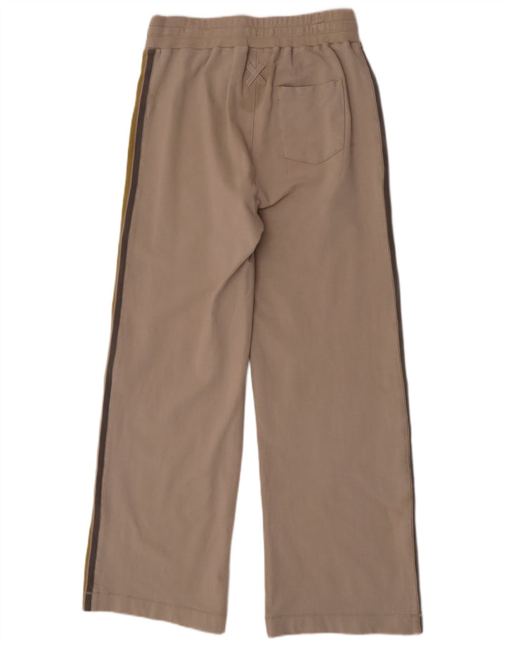 White Stuff Womens Tracksuit Trousers UK 12 Medium Beige Colourblock Cotton