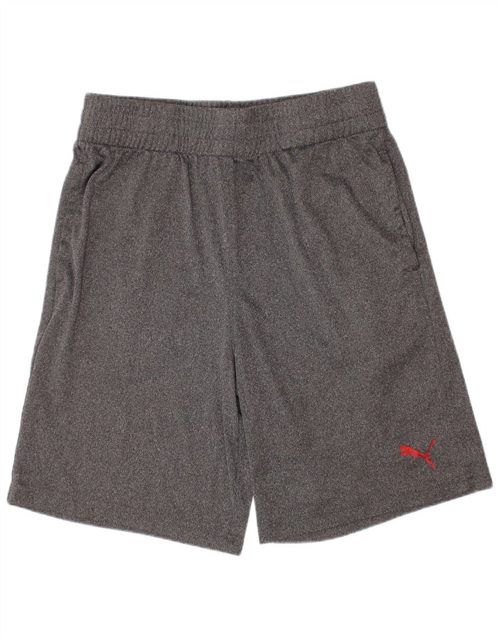 Puma Boys Sport Shorts 10-11 Years Medium Grey Polyester