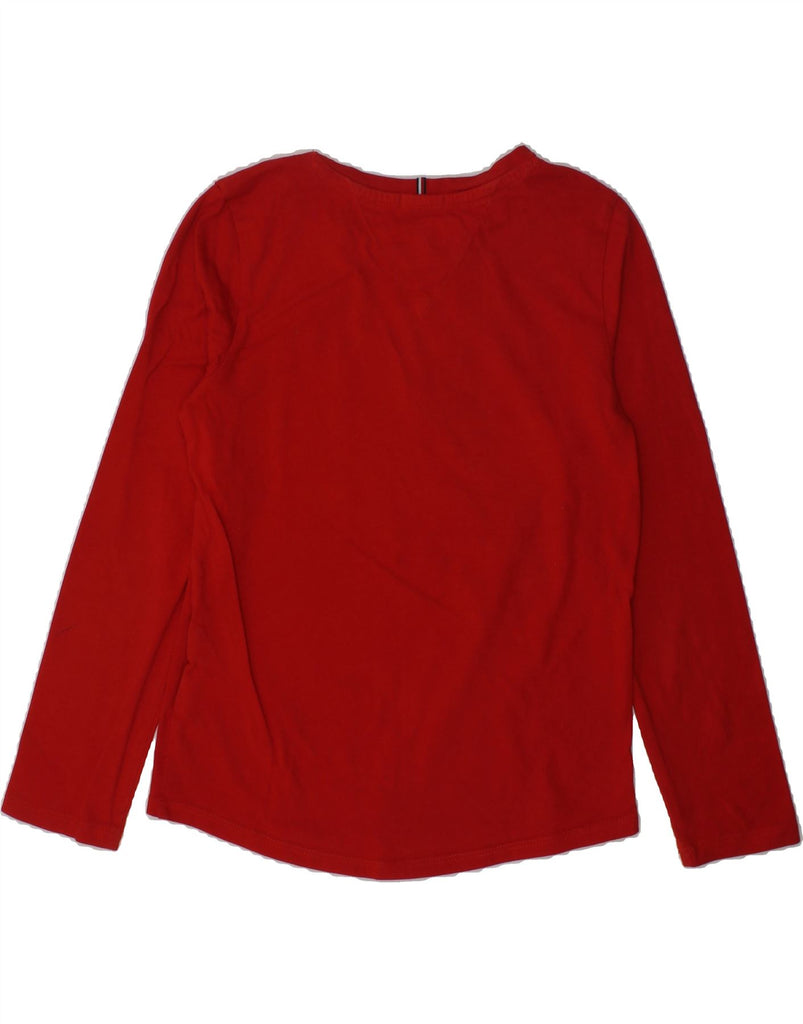 TOMMY HILFIGER Girls Graphic Top Long Sleeve 7-8 Years Red Cotton | Vintage Tommy Hilfiger | Thrift | Second-Hand Tommy Hilfiger | Used Clothing | Messina Hembry 