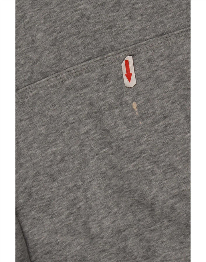 Nike Mens Graphic Hoodie Jumper Medium Grey Cotton