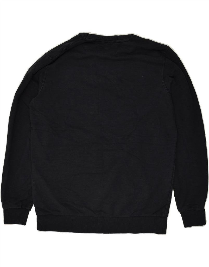 PUMA Mens Sweatshirt Jumper Medium Black Cotton | Vintage Puma | Thrift | Second-Hand Puma | Used Clothing | Messina Hembry 
