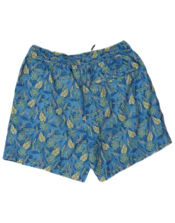 Jack Wills Mens Swimming Shorts XS  Blue Floral Polyester Hawaiian