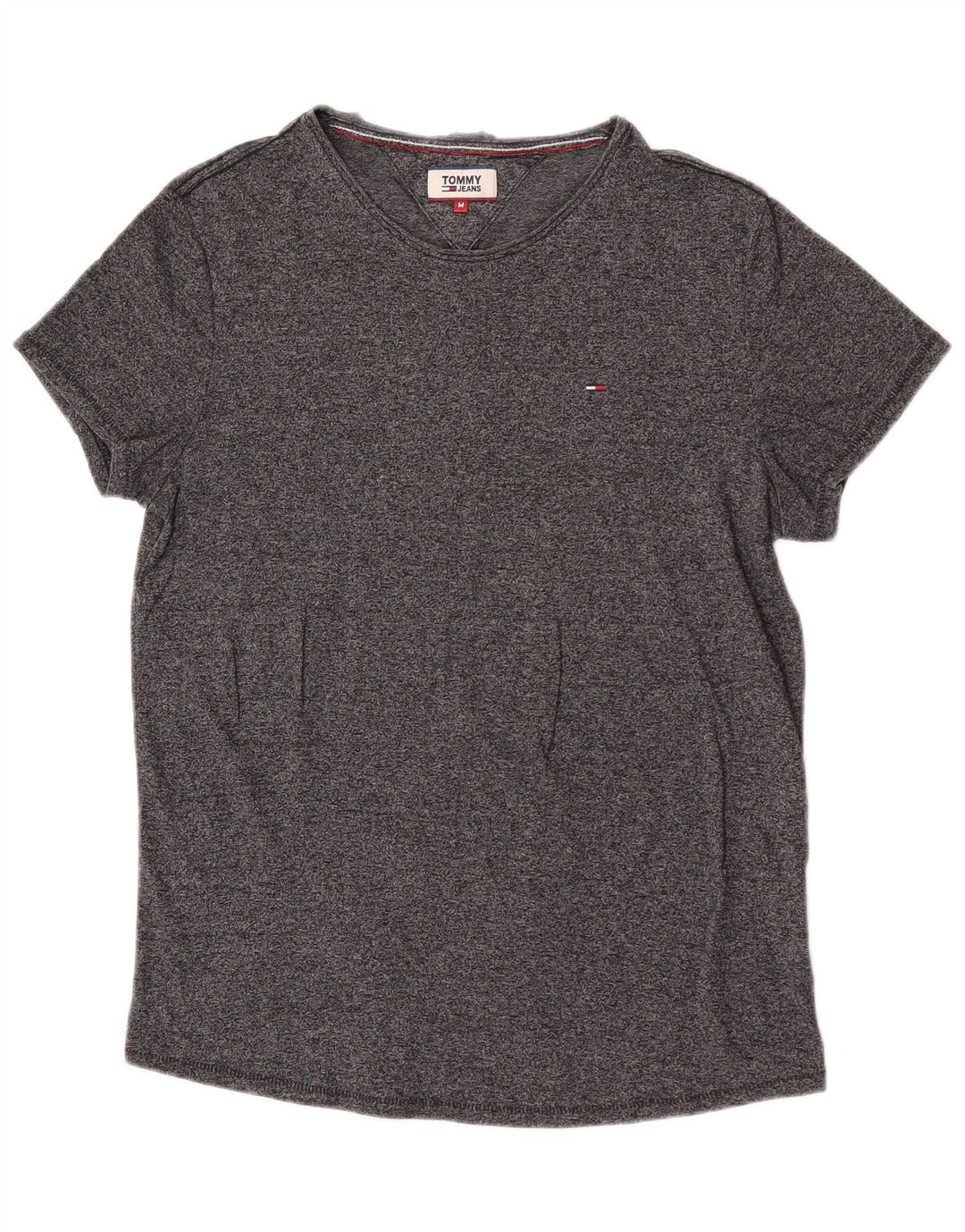 Tommy Hilfiger Womens T-Shirt Top UK 14 Medium Grey Cotton