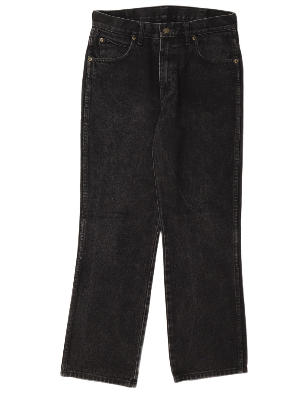 Wrangler Womens Regular Fit Straight Jeans W32 L30 Grey Cotton