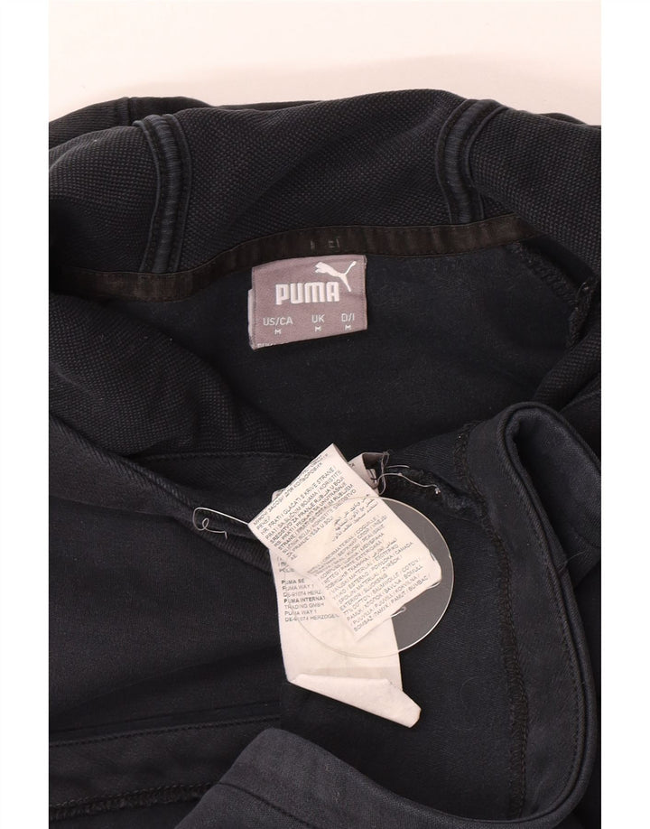 Puma Mens Hoodie Jumper Medium Navy Blue Cotton