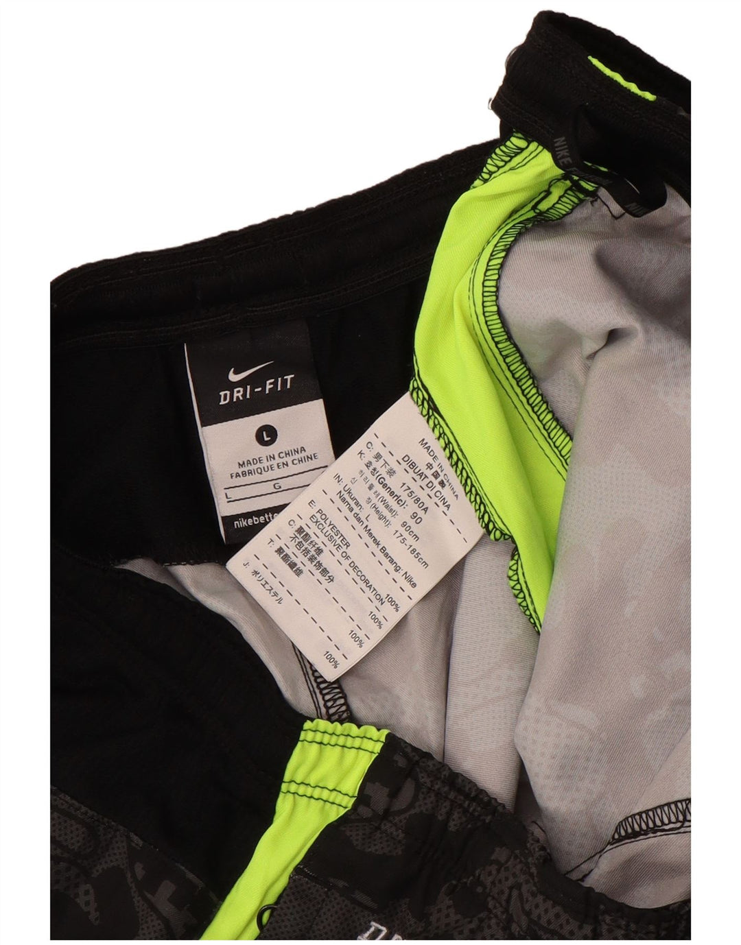 Nike Mens Dri Fit Sport Shorts Large  Black Polyester