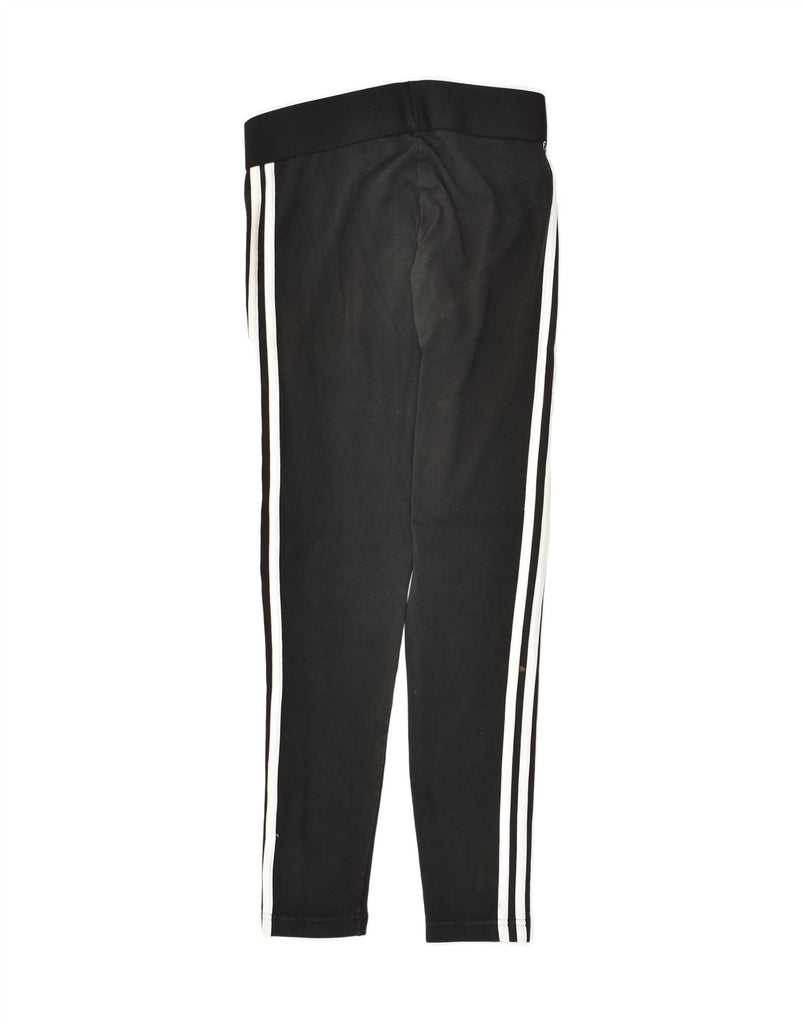 ADIDAS Womens Leggings UK 10 Small Black | Vintage Adidas | Thrift | Second-Hand Adidas | Used Clothing | Messina Hembry 