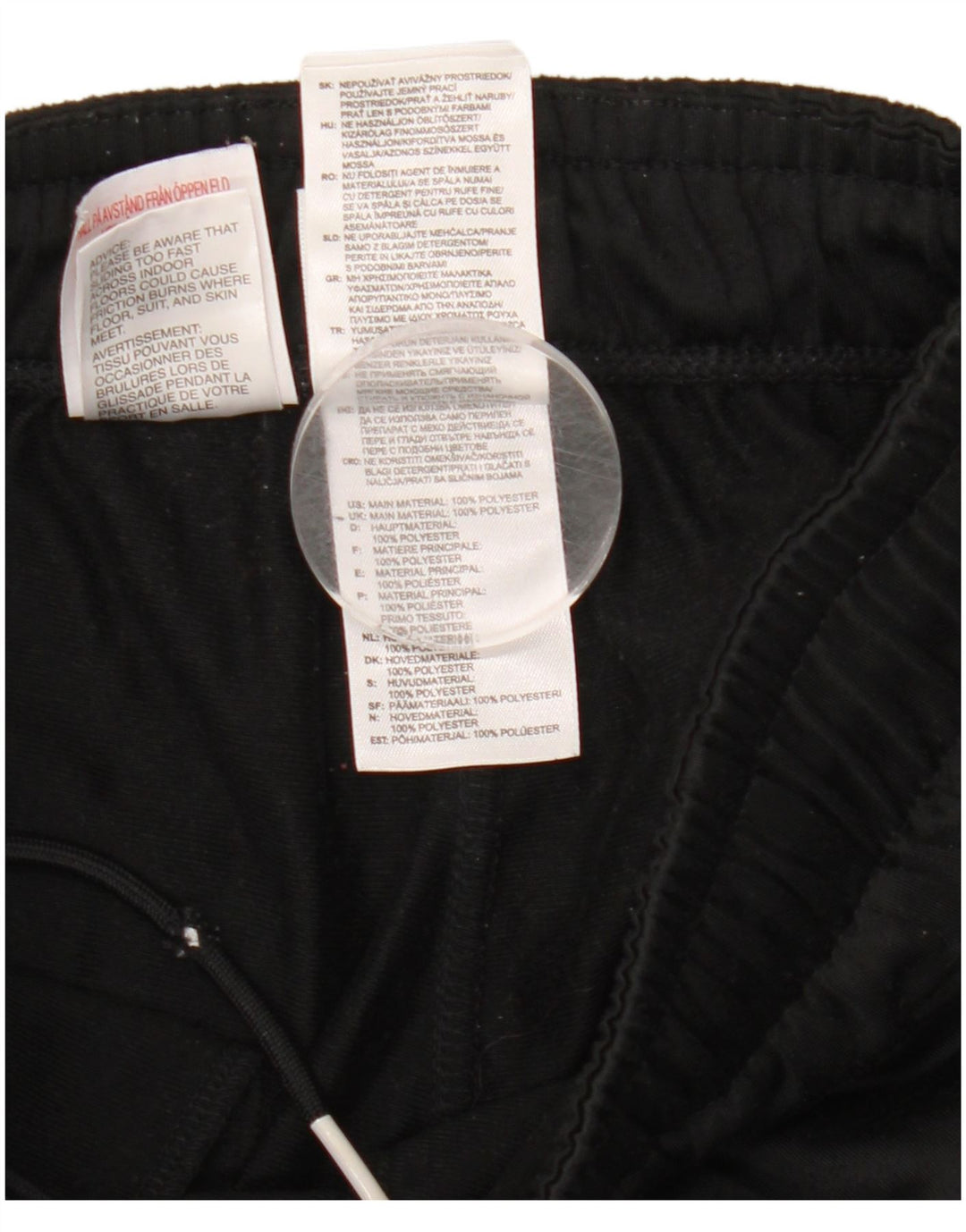 Adidas Boys Tracksuit Trousers Joggers 11-12 Years  Black Polyester