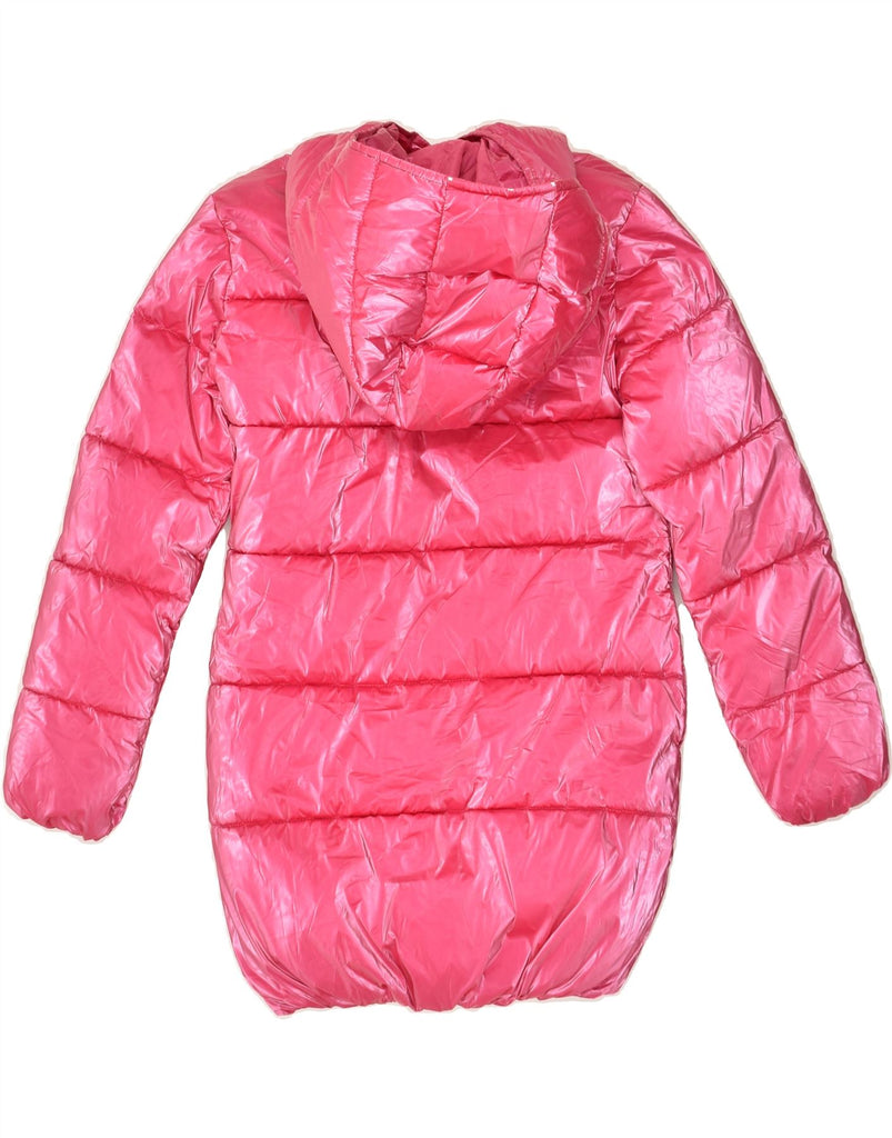 GUESS Girls Hooded Padded Coat 6-7 Years Pink Polyurethane | Vintage Guess | Thrift | Second-Hand Guess | Used Clothing | Messina Hembry 