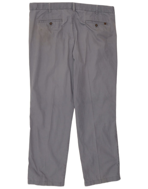 Marks & Spencer Mens Regular Fit Chino Trousers W40 L31 Blue Cotton
